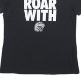 NIKE Womens Black Roar With Graphic T-Shirt L Short Sleeve Crew Neck