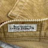 Levis Boot Cut Cord Trousers - 27″ Waist Beige Cotton