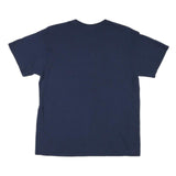 NFL Mens Navy Blue Denver Broncos Graphic T-Shirt Short Sleeve Crew Neck