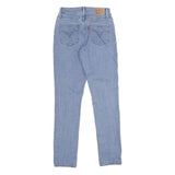 LEVI'S Classic Mid Rise Skinny Womens Jeans Blue Denim Light W27 L30 Stretch