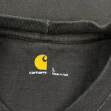 Carhartt Long Sleeve T-Shirt - Large Brown Cotton