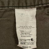 Carhartt Carpenter Trousers - 34W 30L Brown Cotton