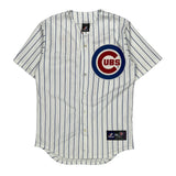 Chicago Cubs Majestic Mlb Jersey - Small Blue Polyester