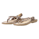 BORN Strappy Sandals Gold Synthetic Womens UK 5