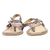 BORN Strappy Sandals Gold Synthetic Womens UK 5