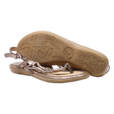 BORN Strappy Sandals Gold Synthetic Womens UK 5