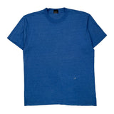 Grounds Crew Screen Stars Single Stitch T-Shirt - XL Blue Cotton Blend