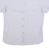 TED BAKER Mens White Shirt M Cotton Blend Short Sleeve Casual Summer