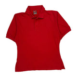 Nike Polo Shirt - Small Red Polyester