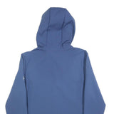 JACK WOLFSKIN Womens Blue Outdoor Zip Jacket L Polyester Softshell Hooded