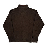 Woolrich 1/4 Zip - XL Brown Wool