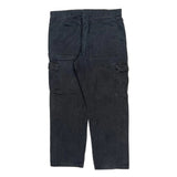Wrangler Cargo Trousers - 36W 30L Black Cotton