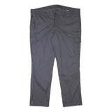 WALBUSCH Mens Slim Grey Cargo Trousers W42 L31 Zip Closure Comfortable