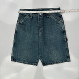 Wrangler Carpenter Shorts - 32W 10L Dark Wash Cotton