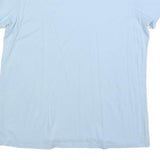 CHAMPION Womens Light Blue Cotton Blend Classic T-Shirt L Short Sleeve Crew Neck