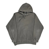Nike Center Swoosh Hoodie - Large Gray Cotton Blend