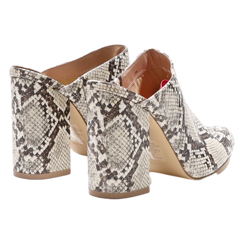 STEVE MADDEN Block Heels Beige Synthetic Womens UK 4