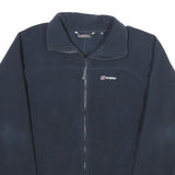 BERGHAUS Womens Navy Blue Jacket UK 14 Polyester Zip Fleece Outdoor Casual