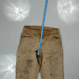 Dickies Carpenter Trousers - 30W 29L Beige Cotton
