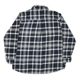 ANCHORACE Mens Black & White Check Shirt 2XL Long Sleeve Cotton Blend Casual