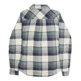 CARHARTT Womens Blue & Cream Check Jacket XS Cotton Blend Button Closure Casual