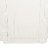 NIKE Womens White Cotton Blend Crew Neck UK 12 Sweatshirt Pullover