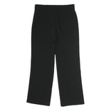 MAX MARA STUDIO Womens Cotton Blend Black Regular Straight Trousers W30 L30