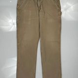 Carhartt Double Knee Carpenter Pants - 36W 30L Khaki Cotton