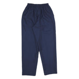 ALFRED DUNNER Womens Classic Navy Blue Trousers W22 L27 Elasticated Waist Plain