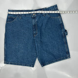 Dickies Carpenter Shorts - 38W 10L Blue Denim