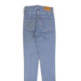 LEVI'S 721 Womens Slim Blue Denim Light W24 L30 Slim Fit Skinny Jeans