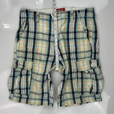 Levis Checked Cargo Shorts - 34W 11L Multicoloured Cotton