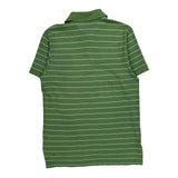 Tommy Hilfiger Striped Polo Shirt - Small Green Cotton