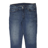 TRUE RELIGION Womens Jeans Blue Regular Skinny Denim Medium W34 L30 Stylish