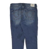 TRUE RELIGION Womens Jeans Blue Regular Skinny Denim Medium W34 L30 Stylish
