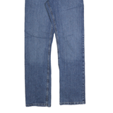WRANGLER Mens Regular Fit Blue Cotton Denim Jeans W29 L32 Classic Zip Closure