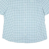 JACK WOLFSKIN Womens Blue Check Shirt 2XL Cotton Blend Lightweight Summer