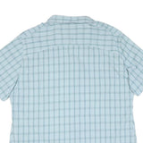 JACK WOLFSKIN Womens Blue Check Shirt 2XL Cotton Blend Lightweight Summer