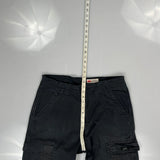 Wrangler Cargo Trousers - 34W 32L Black Cotton