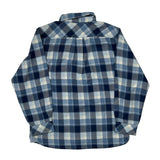 Age 7 Tommy Hilfiger Checked Flannel Shirt - XS Blue Cotton
