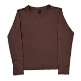 Patagonia Long Sleeve T-Shirt - Medium Brown Cotton