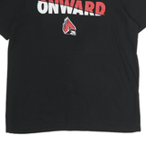 NIKE Mens Black Onward Graphic T-Shirt L Short Sleeve Crew Neck Cotton