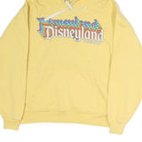 DISNEY Womens Yellow Disneyland Resort Hoodie S Cotton Casual Pullover
