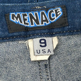 Menace Wide Leg Jeans - 27W US 4 Blue Denim