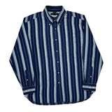 Tommy Hilfiger Striped Shirt - Large Blue Cotton