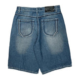 Koman Denim Shorts - 34W 11L Blue Cotton Blend