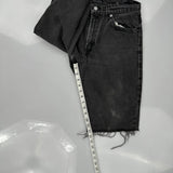 Levis Denim Shorts - 28W 10L Black Denim