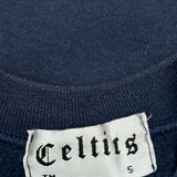 Viking Theme Celtics Graphic Sweatshirt - Small Navy Cotton