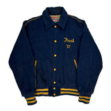 Spring-Ford Football 87 Empire Football Varsity Jacket - Large Yellow Wool