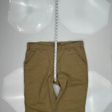 Relaxed Fit Carhartt Carpenter Pants - 38W 30L Khaki Cotton